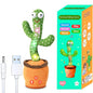 Dancing Talking Cactus Toy for Baby Toddler, Boys Girls Gifts Singing Mimicking Recording Repeating What You Say Baby Toys with 120 English Songs (Adjustable Volume)