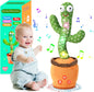 Dancing Talking Cactus Toy for Baby Toddler, Boys Girls Gifts Singing Mimicking Recording Repeating What You Say Baby Toys with 120 English Songs (Adjustable Volume)
