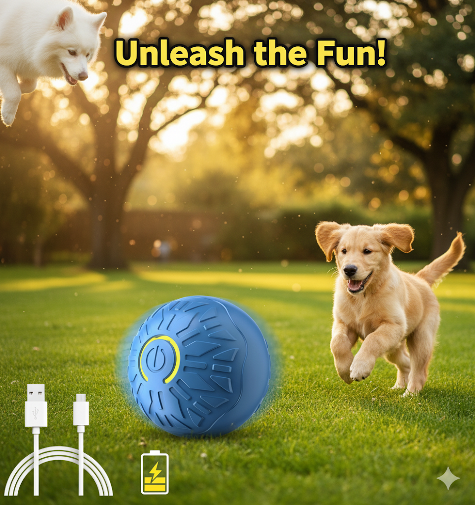 Playtime, Unleashed! The Automatic Rolling Dog Ball